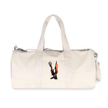 Flame Wing Warrior Figure - Recycled Canvas Sports Bag by Stanley/Stella - natural - Front