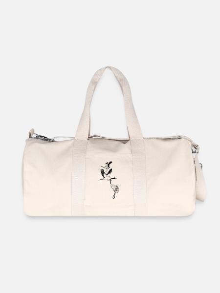 CRANES - Recycled Canvas Sports Bag by Stanley/Stella - natural