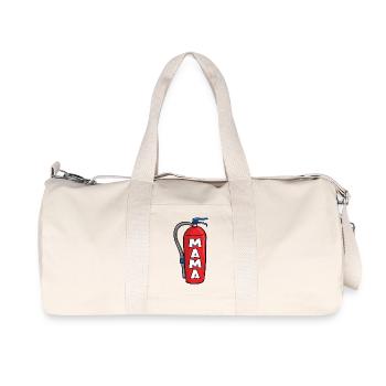 Firefighter Mom - Recycled Canvas Sports Bag by Stanley/Stella - natural - Front
