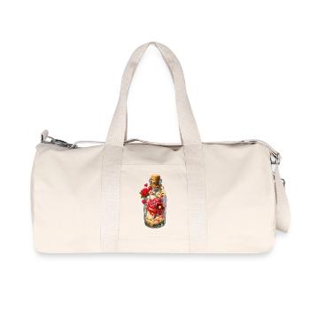 Message in a bottle Valentine's Enchantment - Recycled Canvas Sports Bag by Stanley/Stella - natural - Front