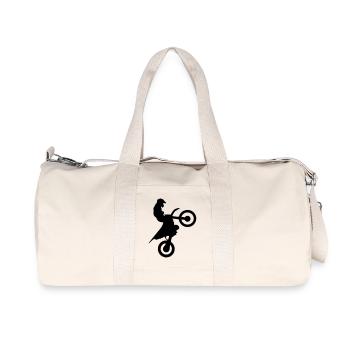 Jump Schwarz - Recycelte Canvas-Sporttasche von Stanley/Stella - Naturweiß - Vorne