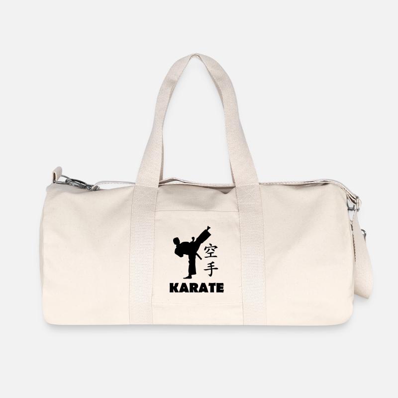 karate - Recycelte Canvas-Sporttasche von Stanley/Stella - Naturweiß