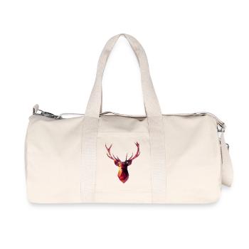 Red Stag - Recycled Canvas Sports Bag by Stanley/Stella - natural - Front