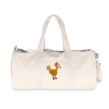 huhn - Recycelte Canvas-Sporttasche von Stanley/Stella - Naturweiß - Vorne