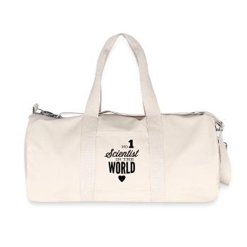 Meilleurs scientifiques du monde - Sac de sport en toile recyclée Stanley/Stella - blanc naturel - Devant