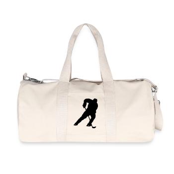 Ice Hockey Player - Recycled Canvas Sports Bag by Stanley/Stella - natural - Front