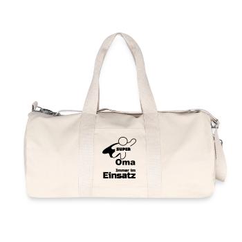 Super Oma Geschenk - Recycelte Canvas-Sporttasche von Stanley/Stella - Naturweiß - Vorne