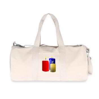 christma s197 - Recycled Canvas Sports Bag by Stanley/Stella - natural - Front