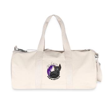 Kelpie Galaxie - Noir - Sac de sport en toile recyclée Stanley/Stella - blanc naturel - Devant