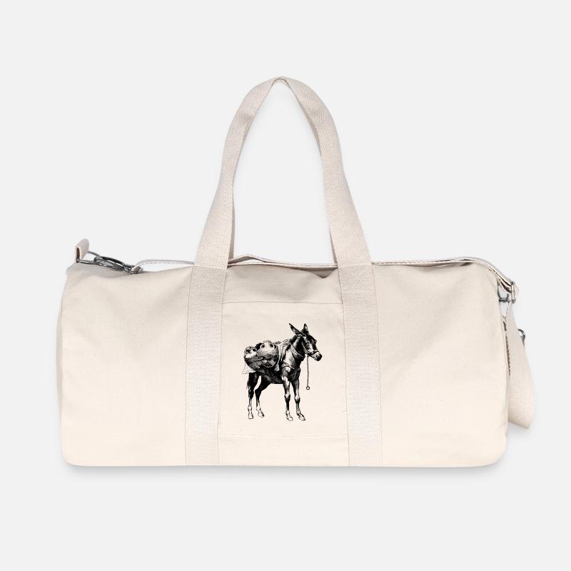 Esel - Recycelte Canvas-Sporttasche von Stanley/Stella - Naturweiß