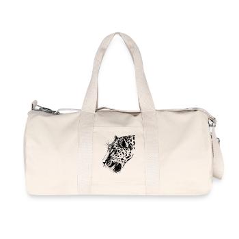 leopard - Recycelte Canvas-Sporttasche von Stanley/Stella - Naturweiß - Vorne