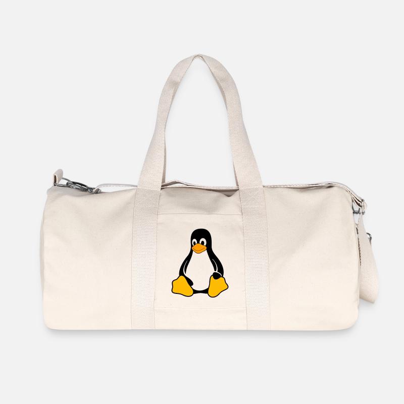 Pinguin - Recycelte Canvas-Sporttasche von Stanley/Stella - Naturweiß