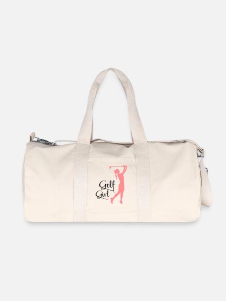 golf - Sac de sport en toile recyclée Stanley/Stella - blanc naturel