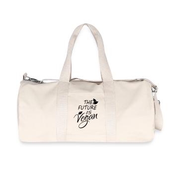 Vegan is the future - Recycled Canvas Sports Bag by Stanley/Stella - natural - Front