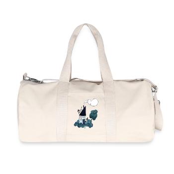 Haexenhaus mit Katze - Recycelte Canvas-Sporttasche von Stanley/Stella - Naturweiß - Vorne