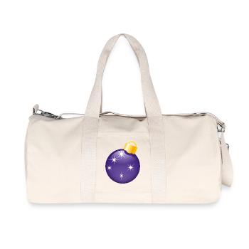 Smiley Christmas bauble - Recycled Canvas Sports Bag by Stanley/Stella - natural - Front