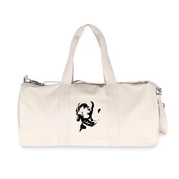 Bayerischer Gebirgsschweißhund Kopf - Recycelte Canvas-Sporttasche von Stanley/Stella - Naturweiß - Vorne