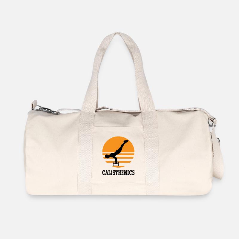 Calisthenics - Recycelte Canvas-Sporttasche von Stanley/Stella - Naturweiß