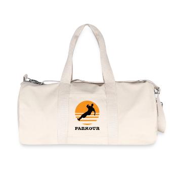 Parkour - Sac de sport en toile recyclée Stanley/Stella - blanc naturel - Devant