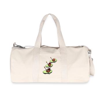 Canoe Avocado Race Paddle Boat Kids Child - Recycled Canvas Sports Bag by Stanley/Stella - natural - Front