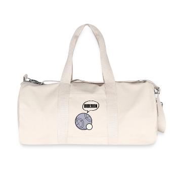 pétanque, fan de pétanque, bouliste - Sac de sport en toile recyclée Stanley/Stella - blanc naturel - Devant