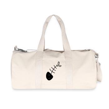 Poisson chemise poisson motif,Cadeau de vêtements de pêche - Sac de sport en toile recyclée Stanley/Stella - blanc naturel - Devant