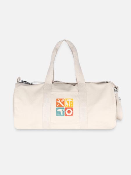 Werkzeuge - Recycelte Canvas-Sporttasche von Stanley/Stella - Naturweiß