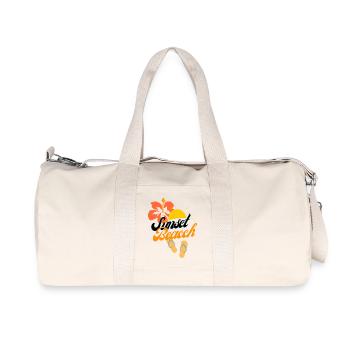 sunset beach - Sac de sport en toile recyclée Stanley/Stella - blanc naturel - Devant