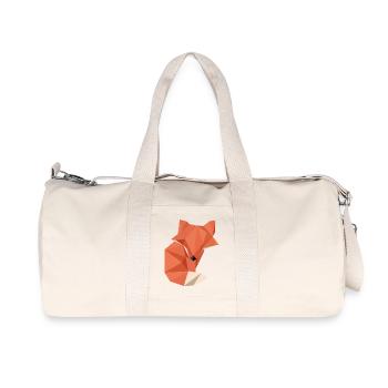 Origami Renard - Sac de sport en toile recyclée Stanley/Stella - blanc naturel - Devant