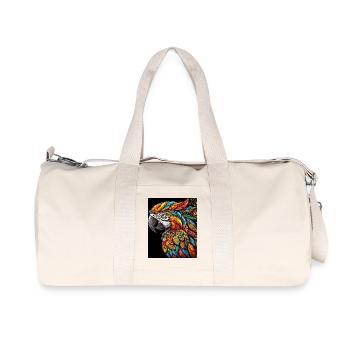 Parrot Macaw - Recycled Canvas Sports Bag by Stanley/Stella - natural - Front