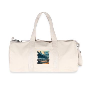 Landscape, nature, forest - Recycled Canvas Sports Bag by Stanley/Stella - natural - Front