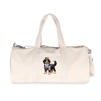 Bernese mountain dog dog Bavaria - Recycled Canvas Sports Bag by Stanley/Stella - natural - Front