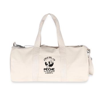 Pêche pêcheur - Sac de sport en toile recyclée Stanley/Stella - blanc naturel - Devant