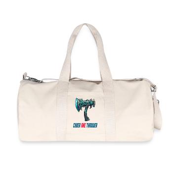 Cyber axe throwing axe sport design - Recycled Canvas Sports Bag by Stanley/Stella - natural - Front