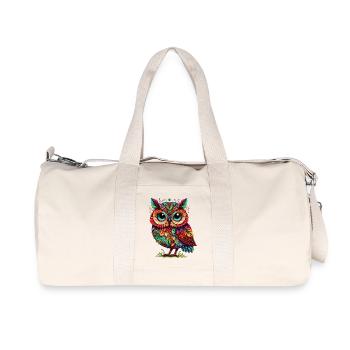 Owl - Recycled Canvas Sports Bag by Stanley/Stella - natural - Front