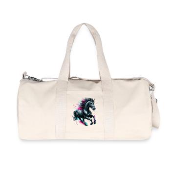 Cheval - Sac de sport en toile recyclée Stanley/Stella - blanc naturel - Devant