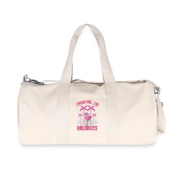 Flamant rose vacances été - Sac de sport en toile recyclée Stanley/Stella - blanc naturel - Devant