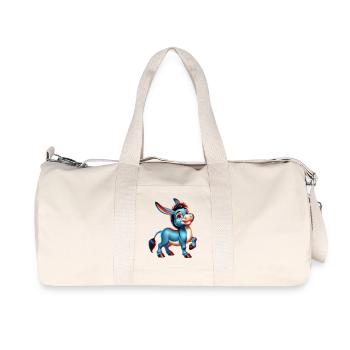 Esel-Maultier - Recycelte Canvas-Sporttasche von Stanley/Stella - Naturweiß - Vorne