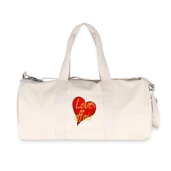LOVE AFFAIR - Recycled Canvas Sports Bag by Stanley/Stella - natural - Front