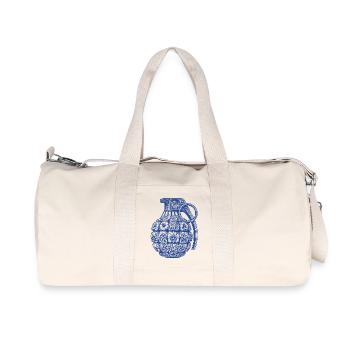 Bombe d’ornements - Sac de sport en toile recyclée Stanley/Stella - blanc naturel - Devant
