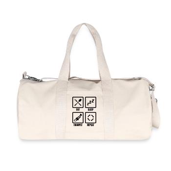 Routine du trompettiste - Sac de sport en toile recyclée Stanley/Stella - blanc naturel - Devant