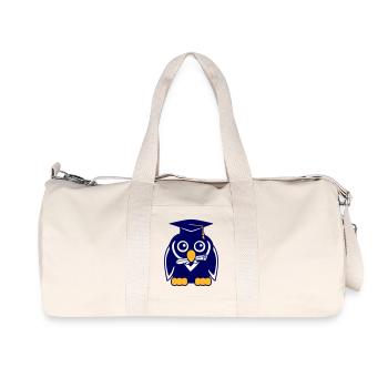 Penguin Graduation Abitur College School Certificate - Sac de sport en toile recyclée Stanley/Stella - blanc naturel - Devant