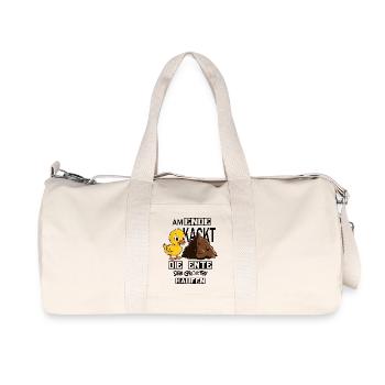Duck poops ! - Recycled Canvas Sports Bag by Stanley/Stella - natural - Front