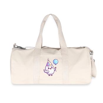 Taube Vogel Geburtstag Baby - Recycelte Canvas-Sporttasche von Stanley/Stella - Naturweiß - Vorne