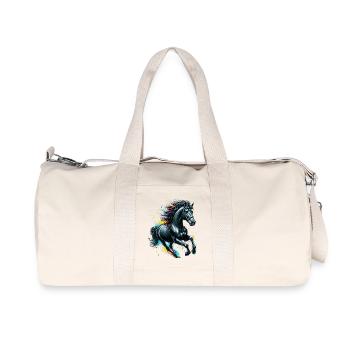 Cheval - Sac de sport en toile recyclée Stanley/Stella - blanc naturel - Devant