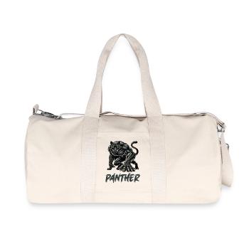 panther - Recycelte Canvas-Sporttasche von Stanley/Stella - Naturweiß - Vorne