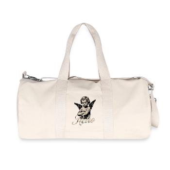 Retro angel, modern Art, Sweet Angel - Recycelte Canvas-Sporttasche von Stanley/Stella - Naturweiß - Vorne