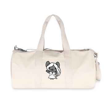 Hase Mädchen Hübsch Frau Häsin Winkt Lange Haare - Recycelte Canvas-Sporttasche von Stanley/Stella - Naturweiß - Vorne