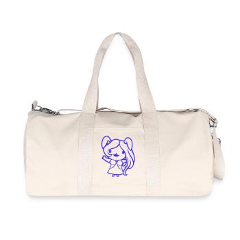 Hase Mädchen Hübsch Frau Häsin Winkt Lange Haare - Recycelte Canvas-Sporttasche von Stanley/Stella - Naturweiß - Vorne