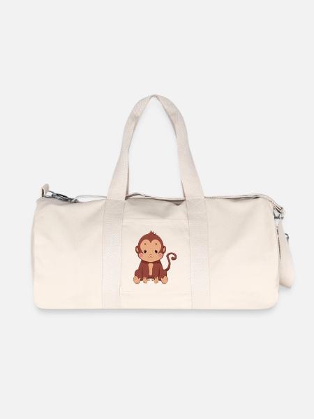 Monkey - Recycled Canvas Sports Bag by Stanley/Stella - natural